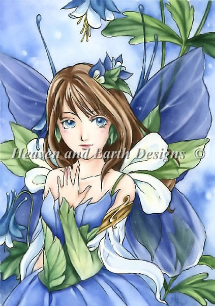 Blue Flower Fairy - Click Image to Close